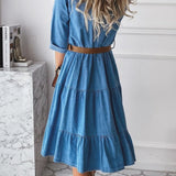 Bérénice - Robe en Jean Décontractée Élégante | Confort et Style
