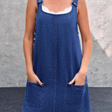 Irís - Robe Décontractée en Denim à Bretelles | Effet Silhouette