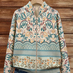 Sybilla™ – Gilet à bordure botanique vintage – photo 2