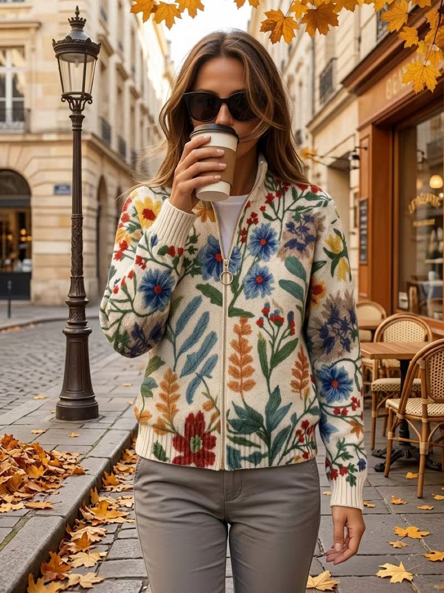 Tabitha – Gilet fleuri zippé – photo 6