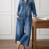 Fleur - Combinaison en Denim de Coton | Confort et Style