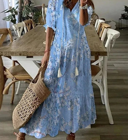 Michaela - Robe Boho avec Couverture du Ventre