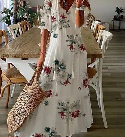 LUNA | ROBE MIDI DE STYLE BOHO SANS EFFORT