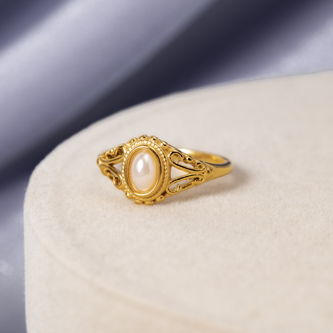 Bague Vintage Royal en Perle