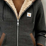 Bridgette | Veste à Capuche Texturée Effet Sherpa