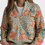 Xanthe – Gilet à imprimé fleuri vintage