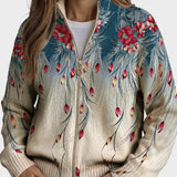Zillah - Imprimé dégradé de plumes florales