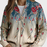 Zillah – Gilet dégradé à plumes de paon